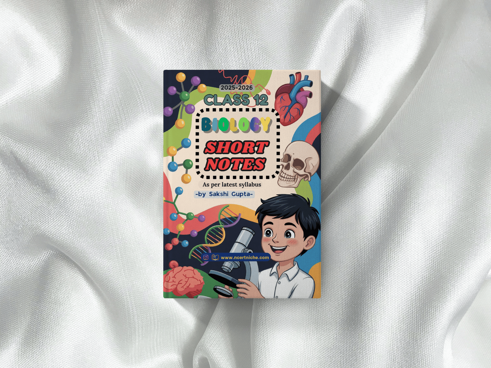 printed biology class 12th short notes | topper handwritten notes for class 12 2025 2026 | colorful book