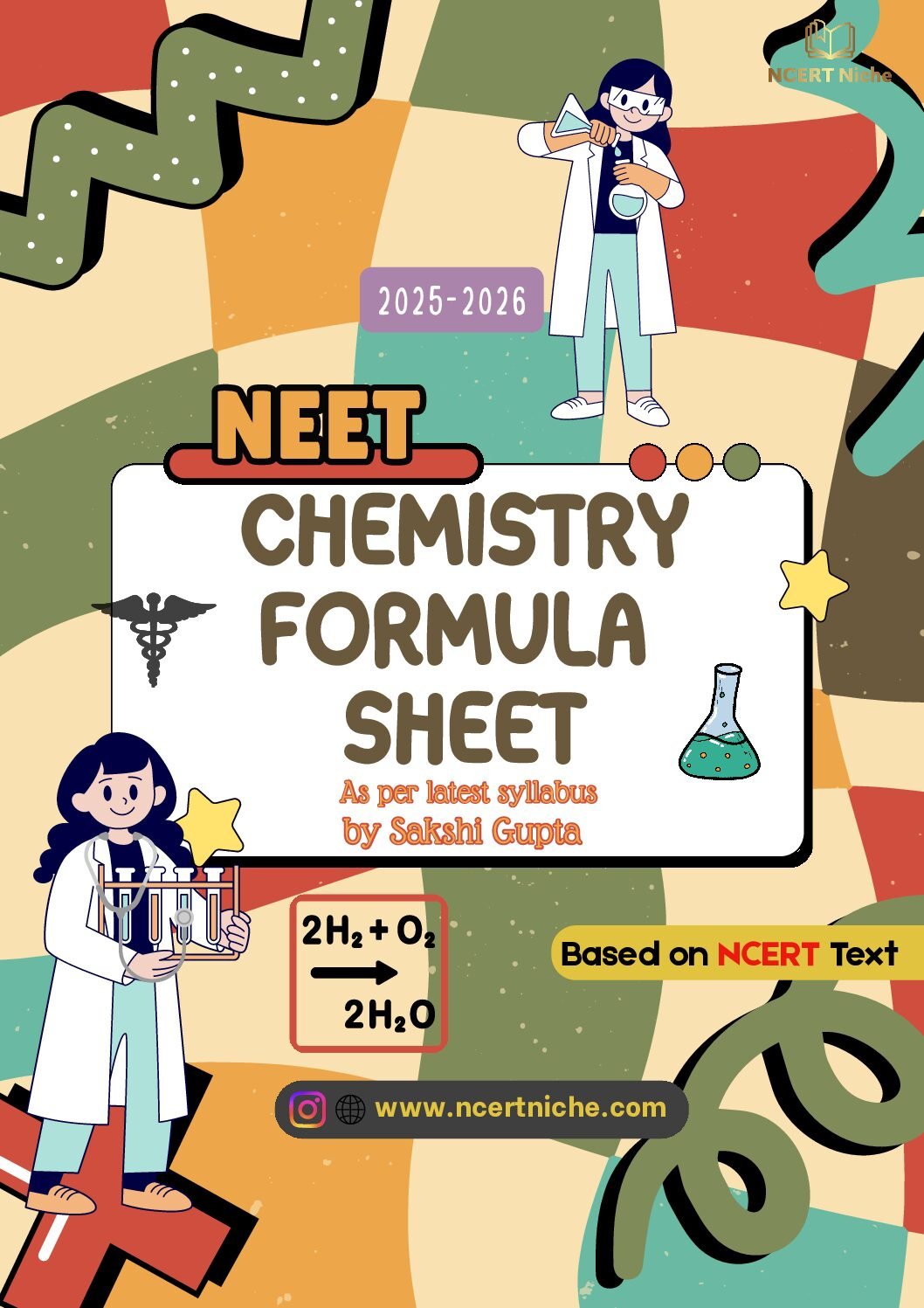NEET Chemistry Formula Sheet | Digital Ebook for NEET 2026